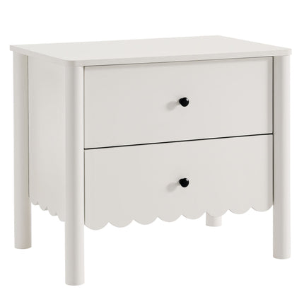 Modway MOD-7206 Emmeline Scalloped 2-Drawer Nightstand Modway