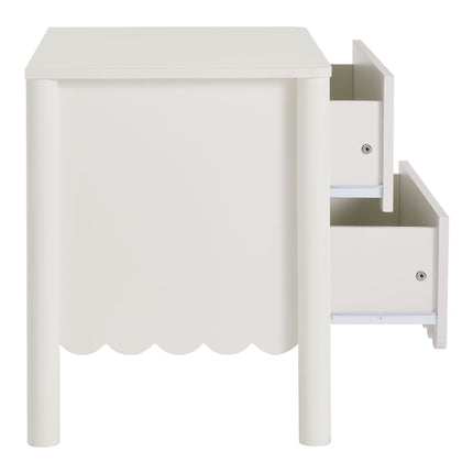 Modway MOD-7206 Emmeline Scalloped 2-Drawer Nightstand Modway