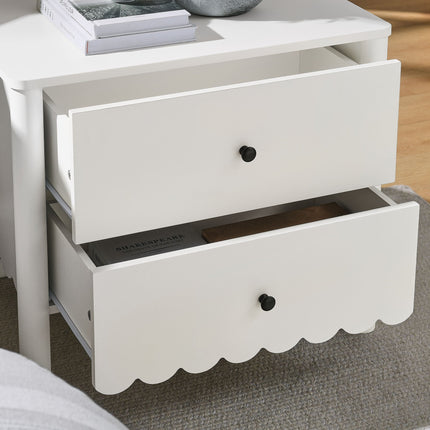 Modway MOD-7206 Emmeline Scalloped 2-Drawer Nightstand Modway