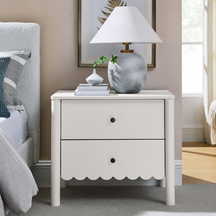 Modway MOD-7206 Emmeline Scalloped 2-Drawer Nightstand Modway
