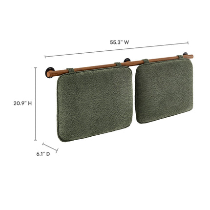 Modway MOD-7211 Anela Wall-Mounted Chenille Upholstered Full Headboard Modway