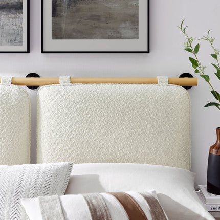 Modway MOD-7212 Anela Wall-Mounted Chenille Upholstered Queen Headboard Modway