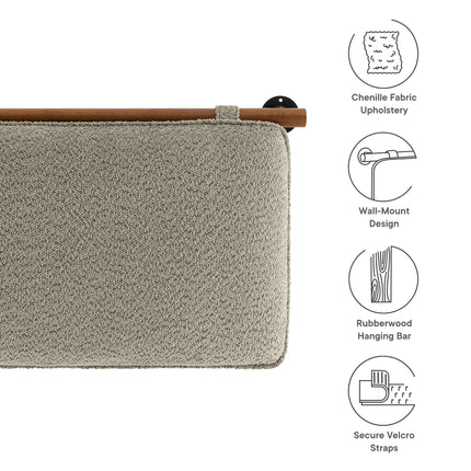 Modway MOD-7212 Anela Wall-Mounted Chenille Upholstered Queen Headboard Modway