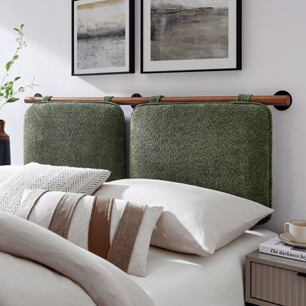 Modway MOD-7212 Anela Wall-Mounted Chenille Upholstered Queen Headboard Modway