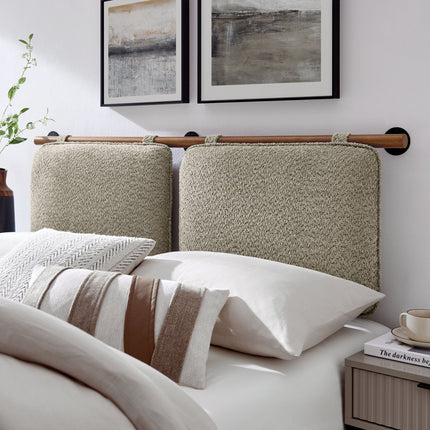 Modway MOD-7213 Anela Wall-Mounted Chenille Upholstered King Size Headboard Modway