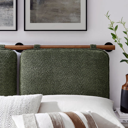 Modway MOD-7213 Anela Wall-Mounted Chenille Upholstered King Size Headboard Modway