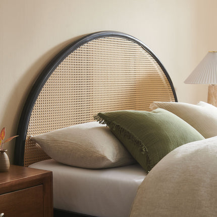 Modway MOD-7214 Odette Queen Arched Rattan Cane Platform Bed Modway