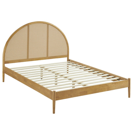 Modway MOD-7214 Odette Queen Arched Rattan Cane Platform Bed Modway