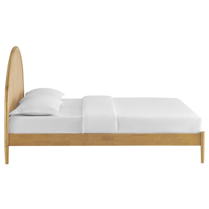Modway MOD-7214 Odette Queen Arched Rattan Cane Platform Bed Modway