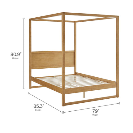 Modway MOD-7216 Alva King Wood Canopy Platform Bed Modway