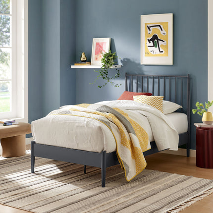 Modway MOD-7217 Adair Spindle Metal Twin Platform Bed Modway