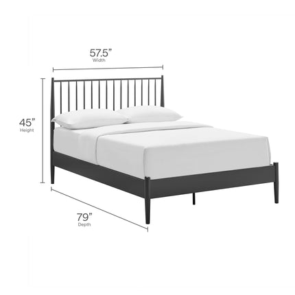 Modway MOD-7218 Adair Spindle Metal Full Platform Bed Modway
