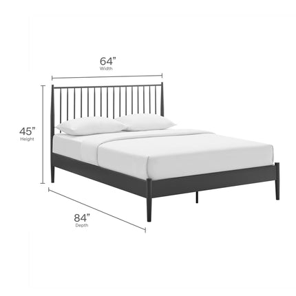 Modway MOD-7219 Adair Spindle Metal Queen Platform Bed Modway