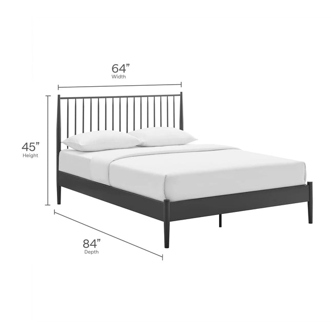 Modway MOD-7219 Adair Spindle Metal Queen Platform Bed Modway