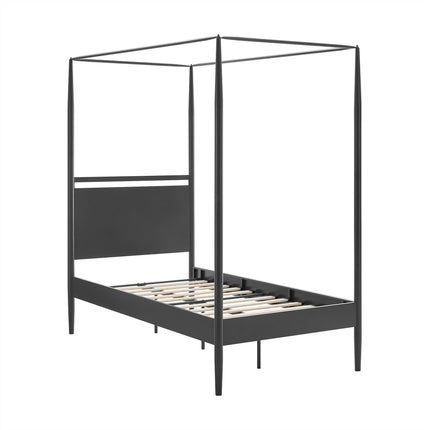 Modway MOD-7221 Marlowe 4-Poster Canopy Metal Twin Platform Bed Modway