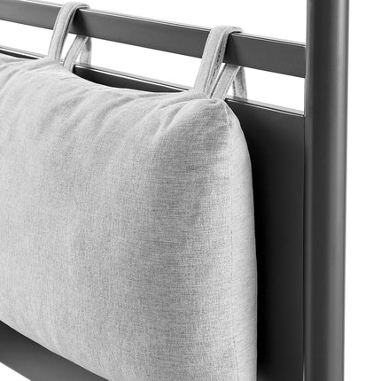 Modway MOD-7221 Marlowe 4-Poster Canopy Metal Twin Platform Bed Modway