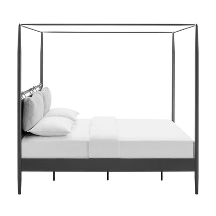 Modway MOD-7224 Marlowe 4-Poster Canopy Metal King Platform Bed Modway