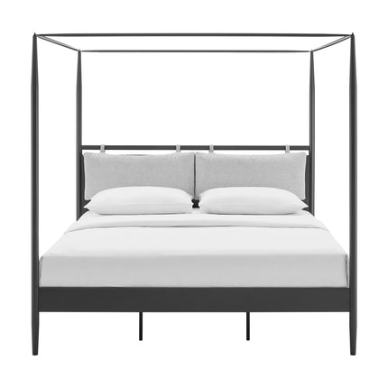 Modway MOD-7224 Marlowe 4-Poster Canopy Metal King Platform Bed Modway