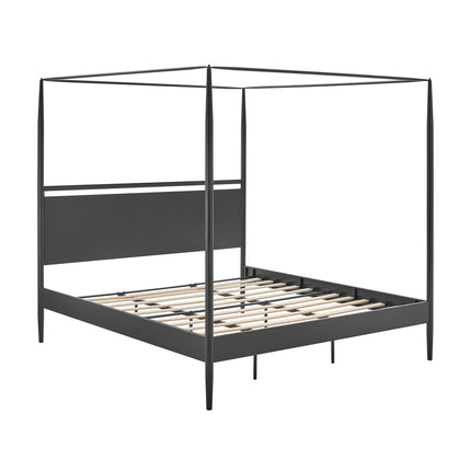Modway MOD-7224 Marlowe 4-Poster Canopy Metal King Platform Bed Modway