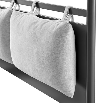 Modway MOD-7224 Marlowe 4-Poster Canopy Metal King Platform Bed Modway