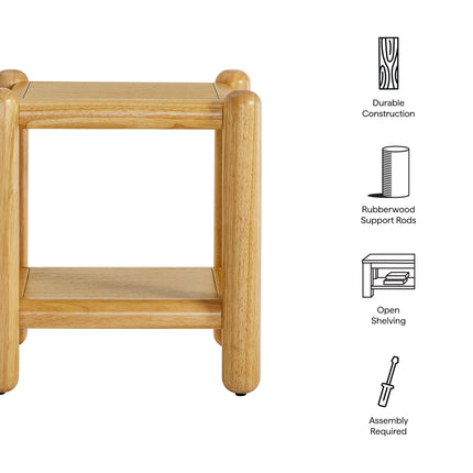 Modway MOD-7226 Arcus Rectangular 2-Tier Side Table Modway