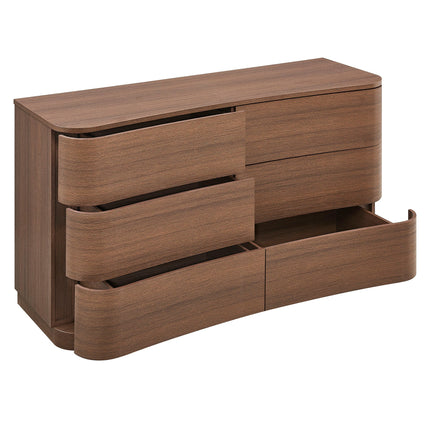 Modway MOD-7229 Mirae 6-Drawer Curved Dresser Modway