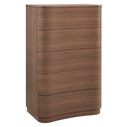 Modway MOD-7231 Mirae 5-Drawer Curved Dresser Chest of Drawers Modway