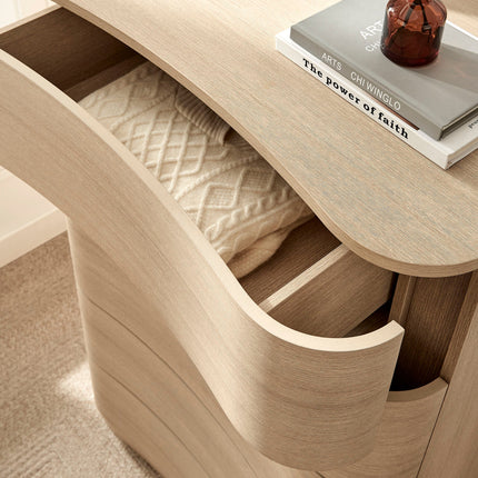 Modway MOD-7231 Mirae 5-Drawer Curved Dresser Chest of Drawers Modway