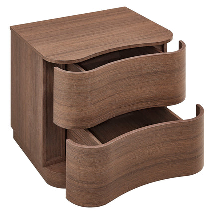Modway MOD-7232 Mirae 2-Drawer Curved Nightstand Modway