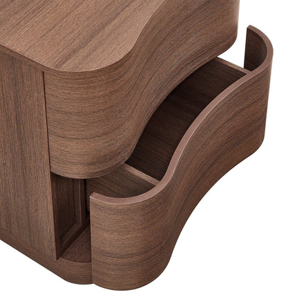Modway MOD-7232 Mirae 2-Drawer Curved Nightstand Modway