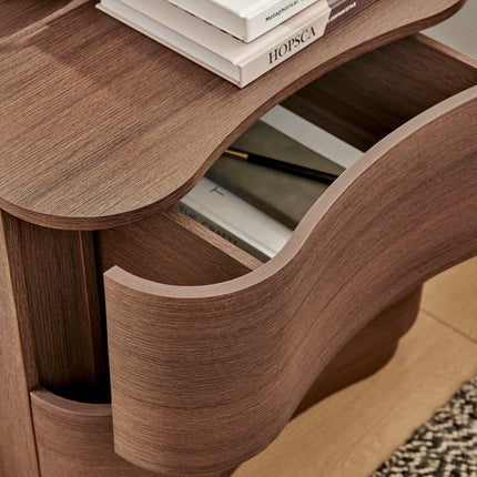 Modway MOD-7232 Mirae 2-Drawer Curved Nightstand Modway