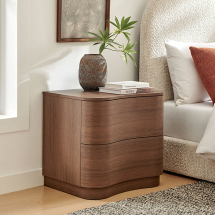 Modway MOD-7232 Mirae 2-Drawer Curved Nightstand Modway