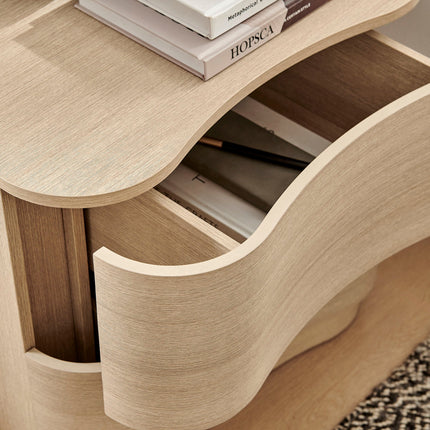 Modway MOD-7232 Mirae 2-Drawer Curved Nightstand Modway