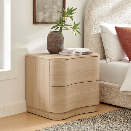 Modway MOD-7232 Mirae 2-Drawer Curved Nightstand Modway
