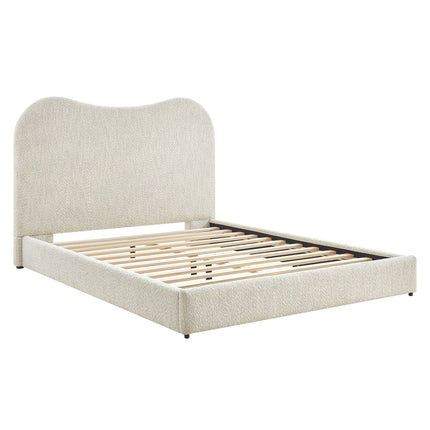 Modway MOD-7233 Seluna Boucle Queen Platform Bed Modway