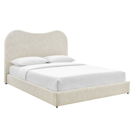 Modway MOD-7233 Seluna Boucle Queen Platform Bed Modway