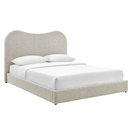 Modway MOD-7233 Seluna Boucle Queen Platform Bed Modway