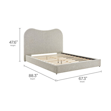 Modway MOD-7233 Seluna Boucle Queen Platform Bed Modway