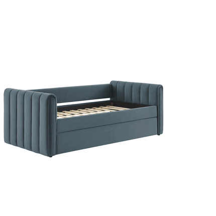 Modway MOD-7234 Veyla Channel Tufted Performance Velvet Twin Daybed With Trundle Modway