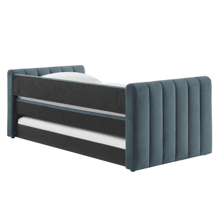 Modway MOD-7234 Veyla Channel Tufted Performance Velvet Twin Daybed With Trundle Modway