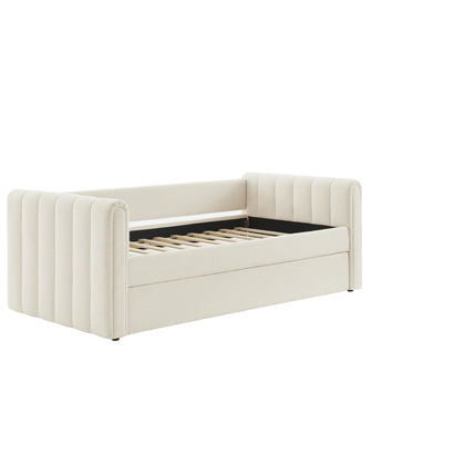 Modway MOD-7235 Veyla Channel Tufted Boucle Twin Daybed With Trundle Modway