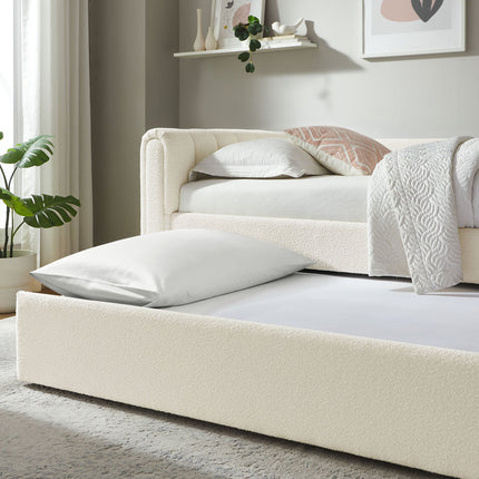 Modway MOD-7235 Veyla Channel Tufted Boucle Twin Daybed With Trundle Modway