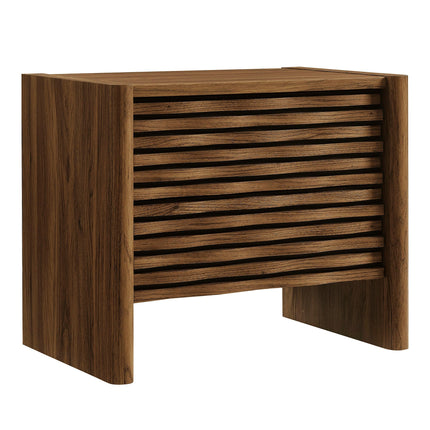 Modway Emric Wave Nightstand in Walnut MOD-7236-WAL Modway