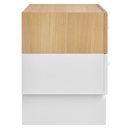 Modway MOD-7238 Nolia 2-Drawer Color Block Nightstand Modway