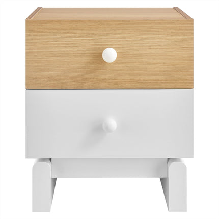 Modway MOD-7238 Nolia 2-Drawer Color Block Nightstand Modway