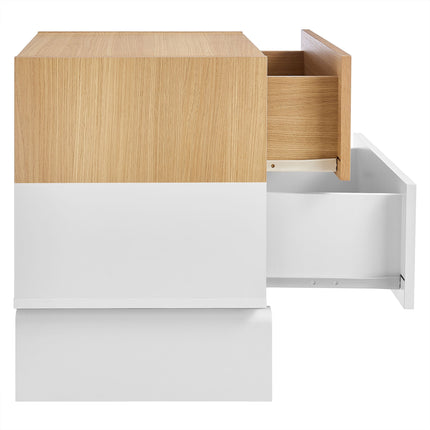 Modway MOD-7238 Nolia 2-Drawer Color Block Nightstand Modway