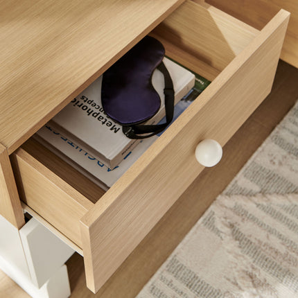 Modway MOD-7238 Nolia 2-Drawer Color Block Nightstand Modway