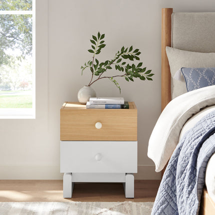 Modway MOD-7238 Nolia 2-Drawer Color Block Nightstand Modway