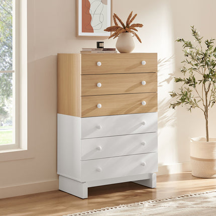 Modway MOD-7240 Nolia 6-Drawer Color Block Dresser Chest Modway