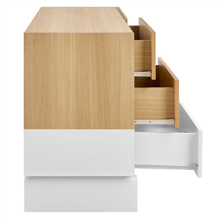 Modway MOD-7241 Nolia 6-Drawer Color Block Dresser Modway